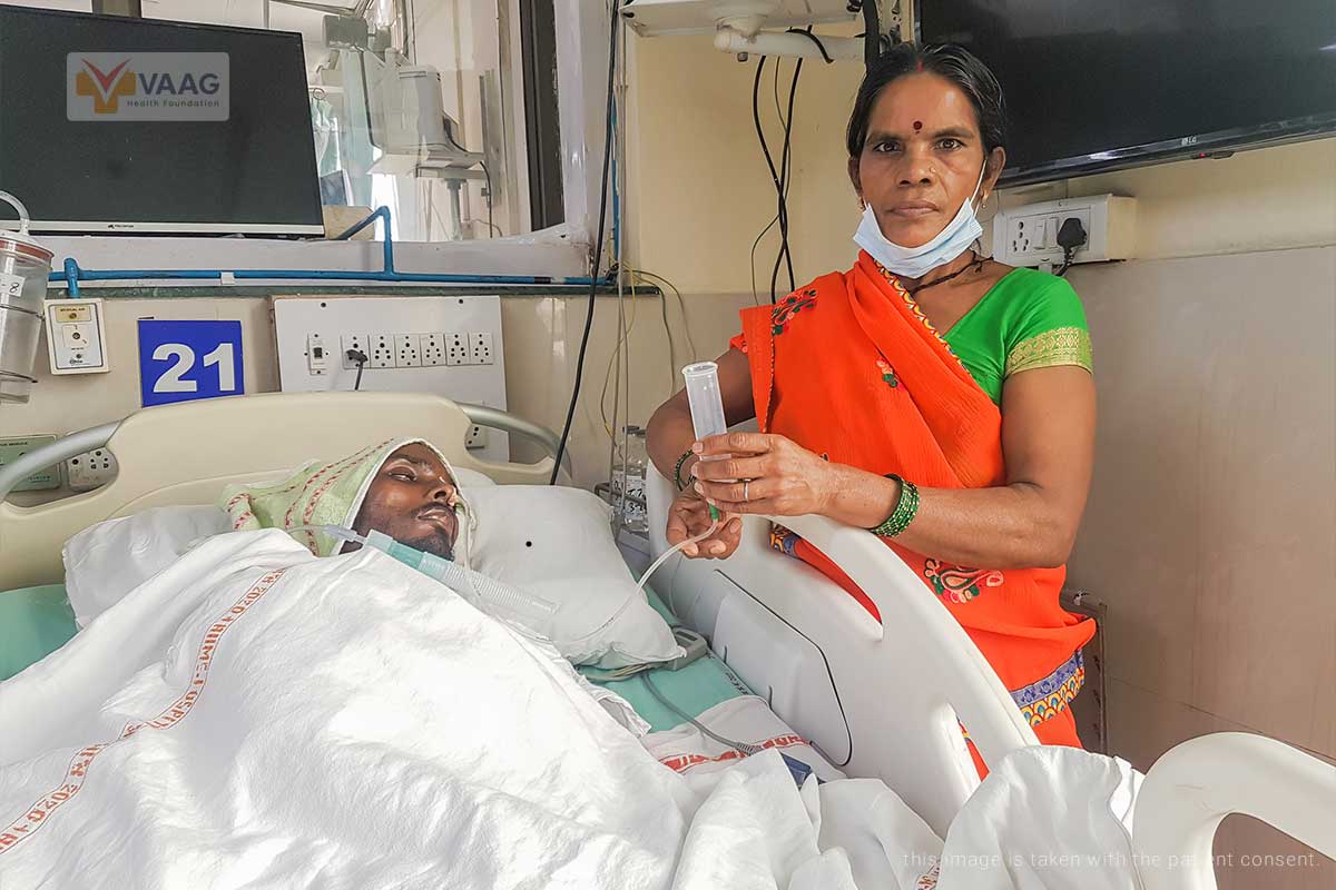 A spinal injury has left Nagesh fighting for his life. Be a lifesaver in his battle.
